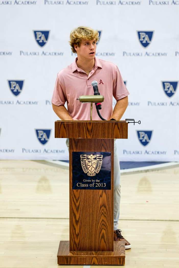Kel Busby was a standout quarterback as a junior at PA but did not play his senior season after injuring his throwing elbow playing baseball last spring. (Photo by Sheldon Smith)